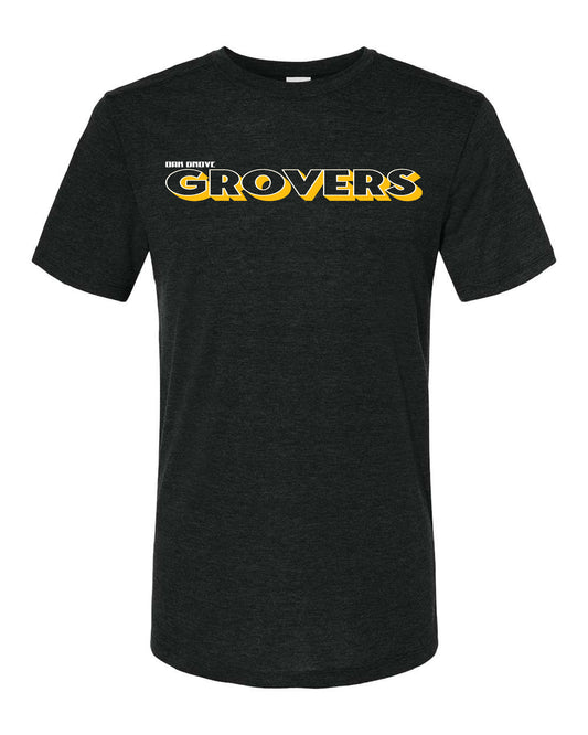 Grovers Traveler Blk Hthr Tri-Blend T-shirt 0424