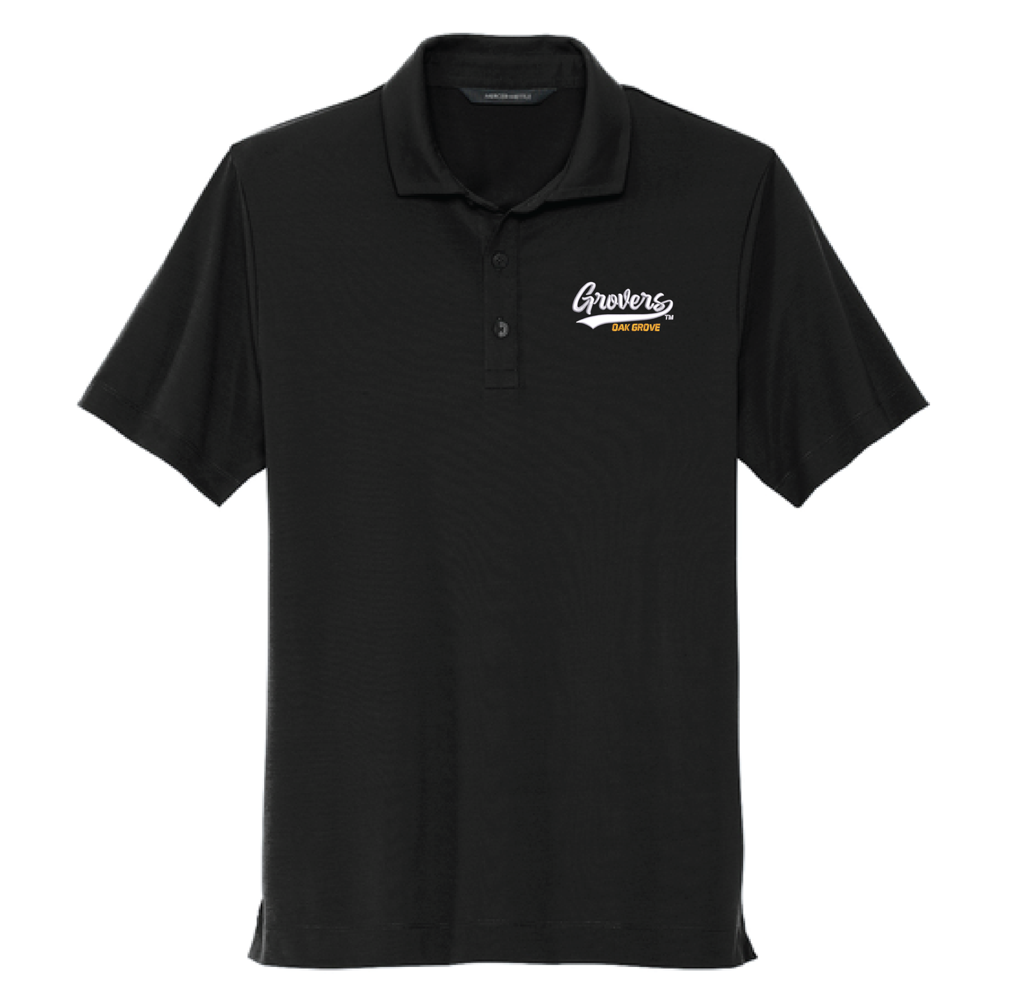 Oak Grove Black Mercer+Mettle® Stretch Jersey Polo (MM1014)