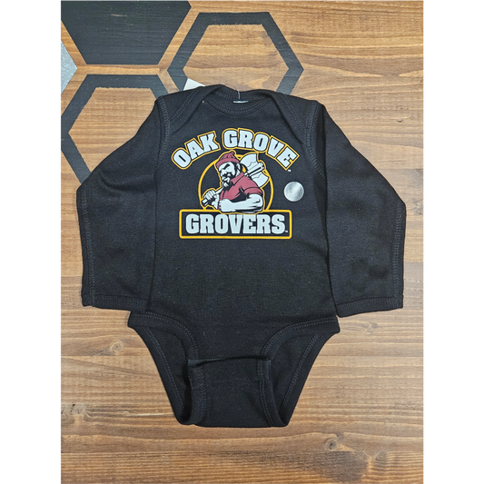 Grovers Lumberjack Black Rabbit Skins L/S Onesie 1123