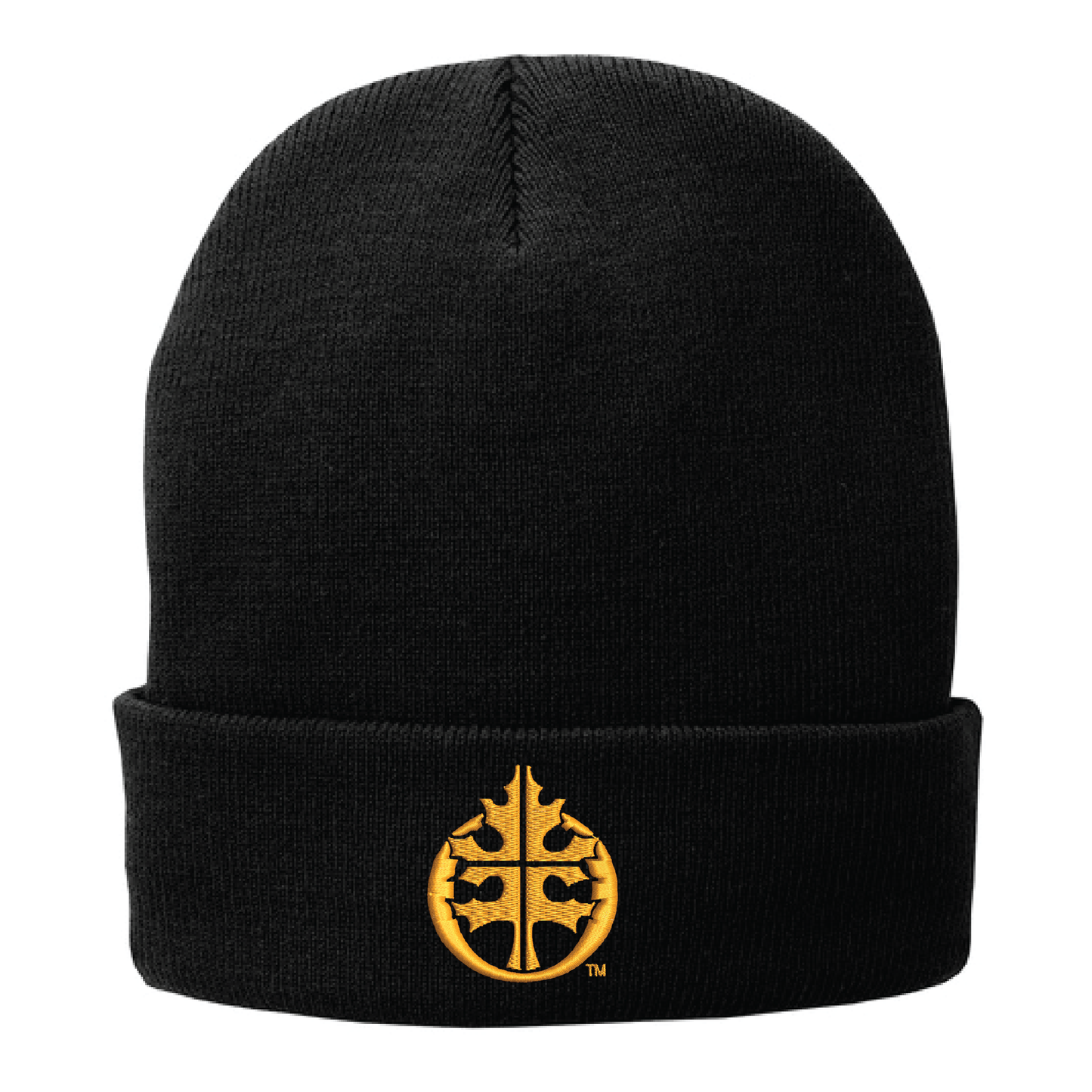 Oak Grove Black Port Authority® Fleece-Lined Knit Cap (CP90L)