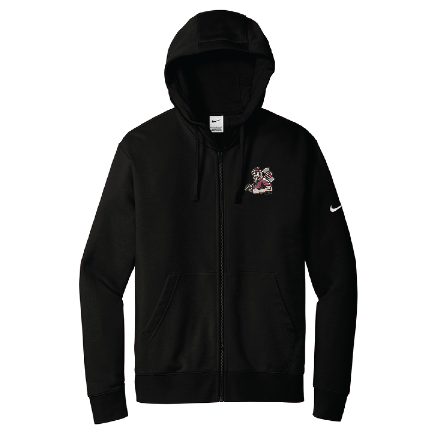 Oak Grove Nike Club Fleece Sleeve Swoosh Full-Zip Hoodie (NKDR1513)