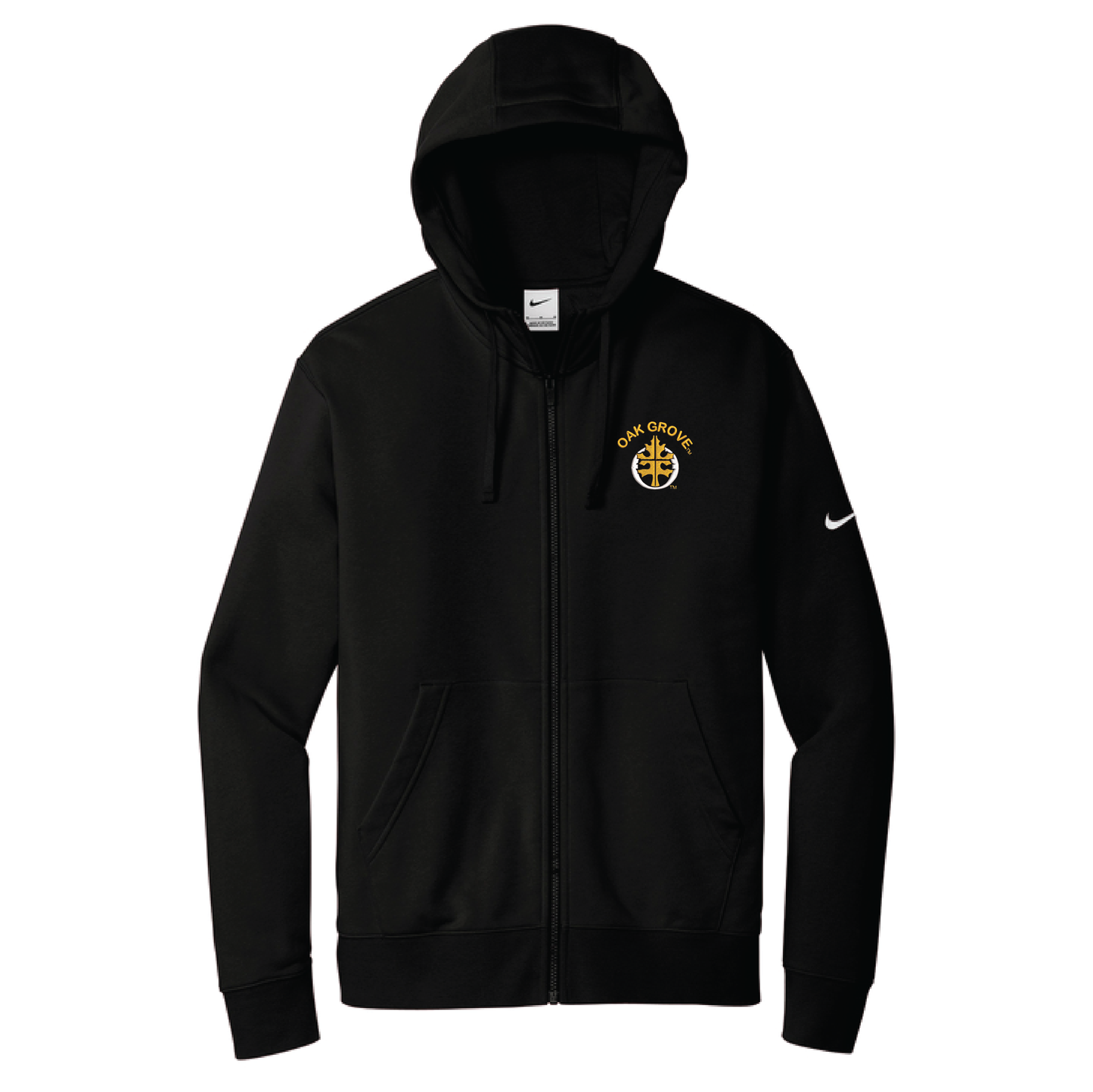 Oak Grove Nike Club Fleece Sleeve Swoosh Full-Zip Hoodie (NKDR1513)