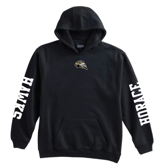 Hawks Black Corinth Hooded Sweatshirt