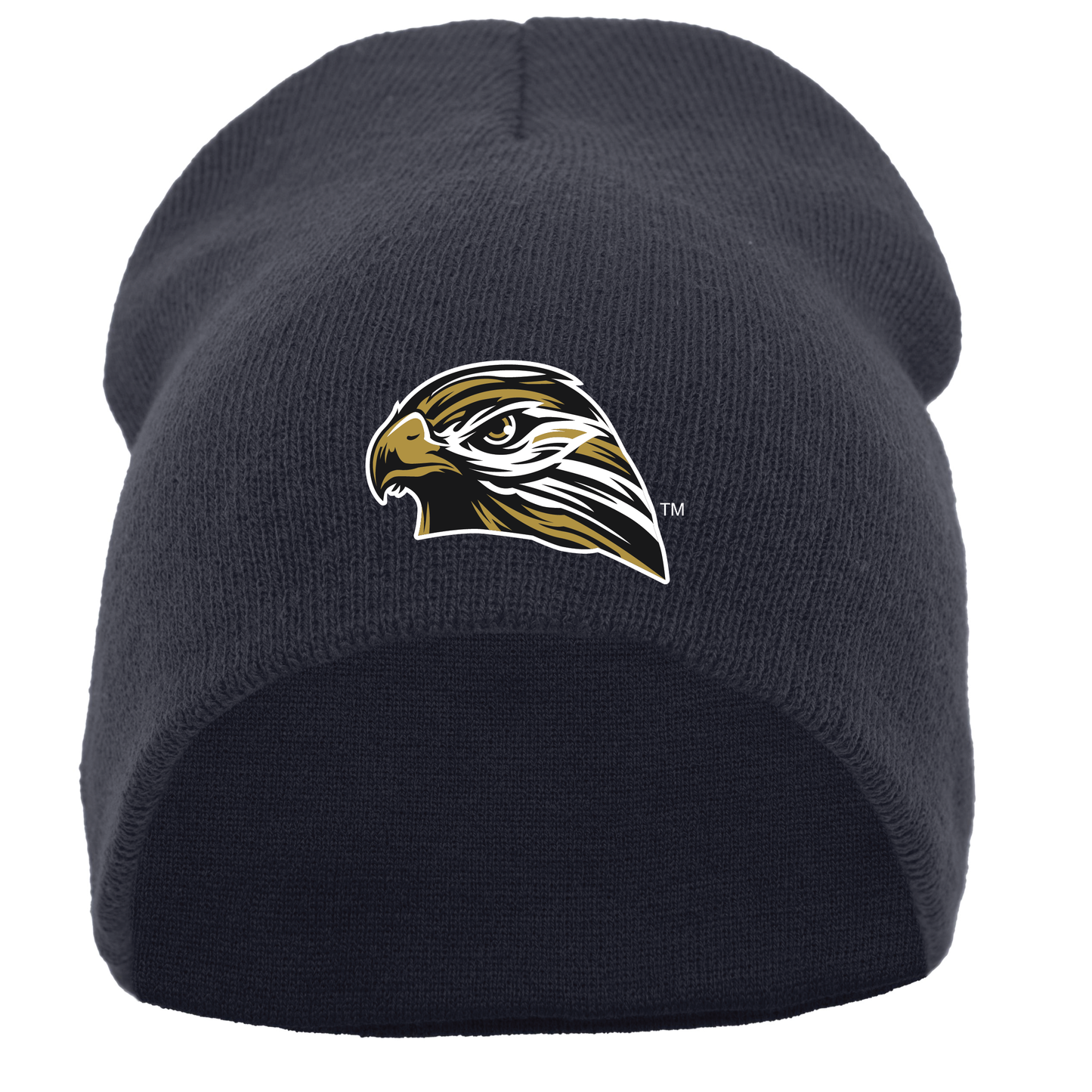 Hawks Head Black  Augusta Knit Beanie 0124