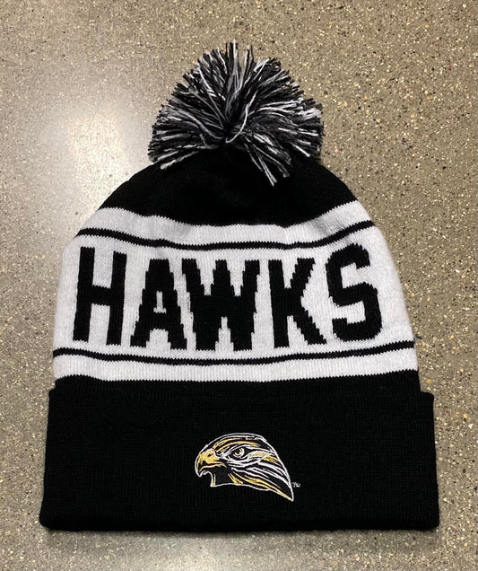 Hawks Knit Pom Beanie