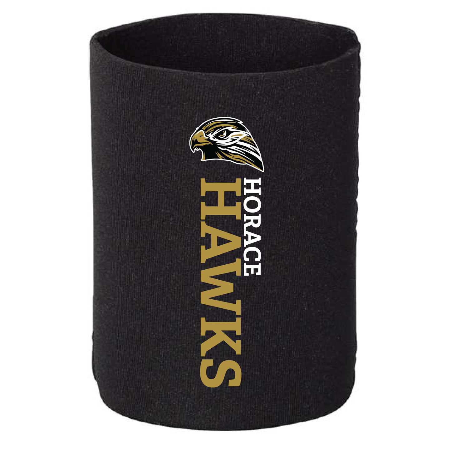 HAWKS Can Koozies  Black/White/Gold