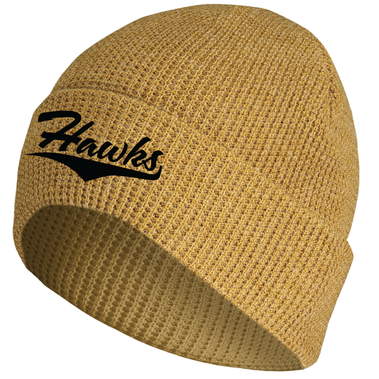 Hawks Tail Caramel Augusta Waffle Knit Beanie 0124