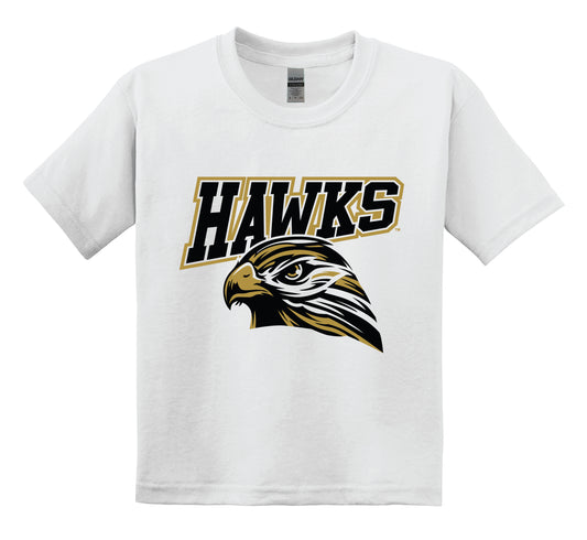 Hawks White SS Tee Standard Youth