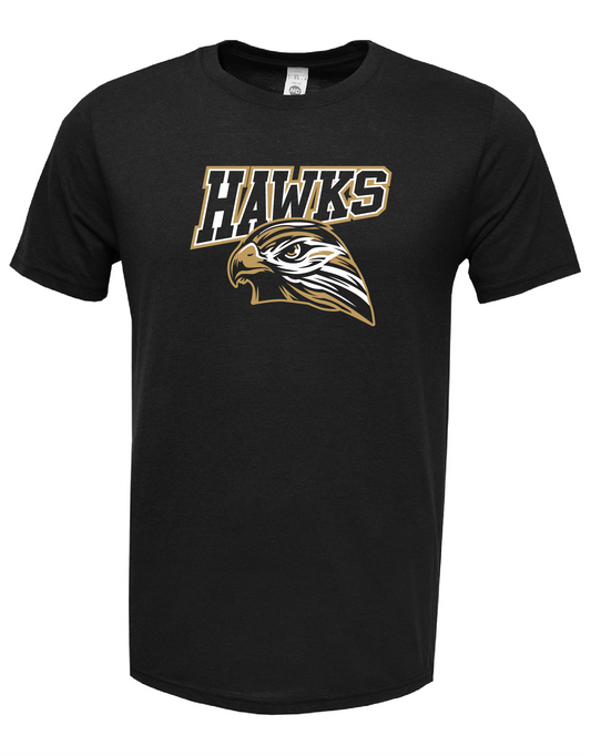 Hawks Blk SS Tee Standard  Youth