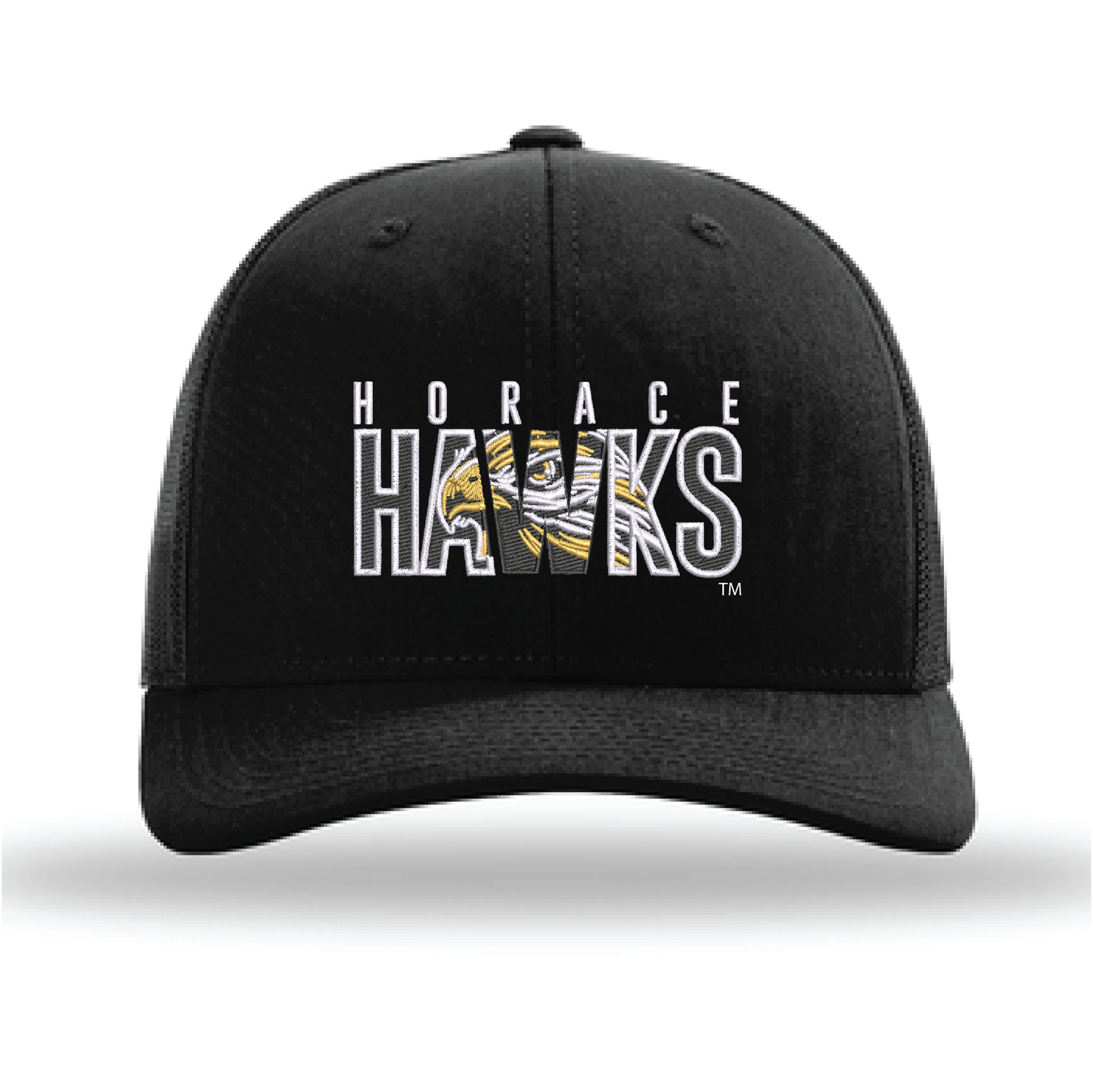 Hawks Black Richardson Trucker Cap (112)