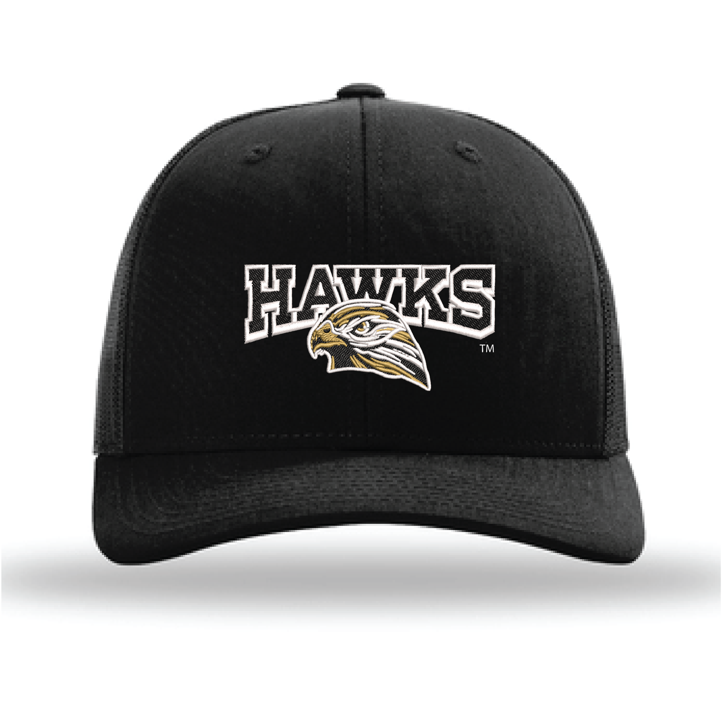 Hawks Black Richardson Trucker Cap (112)