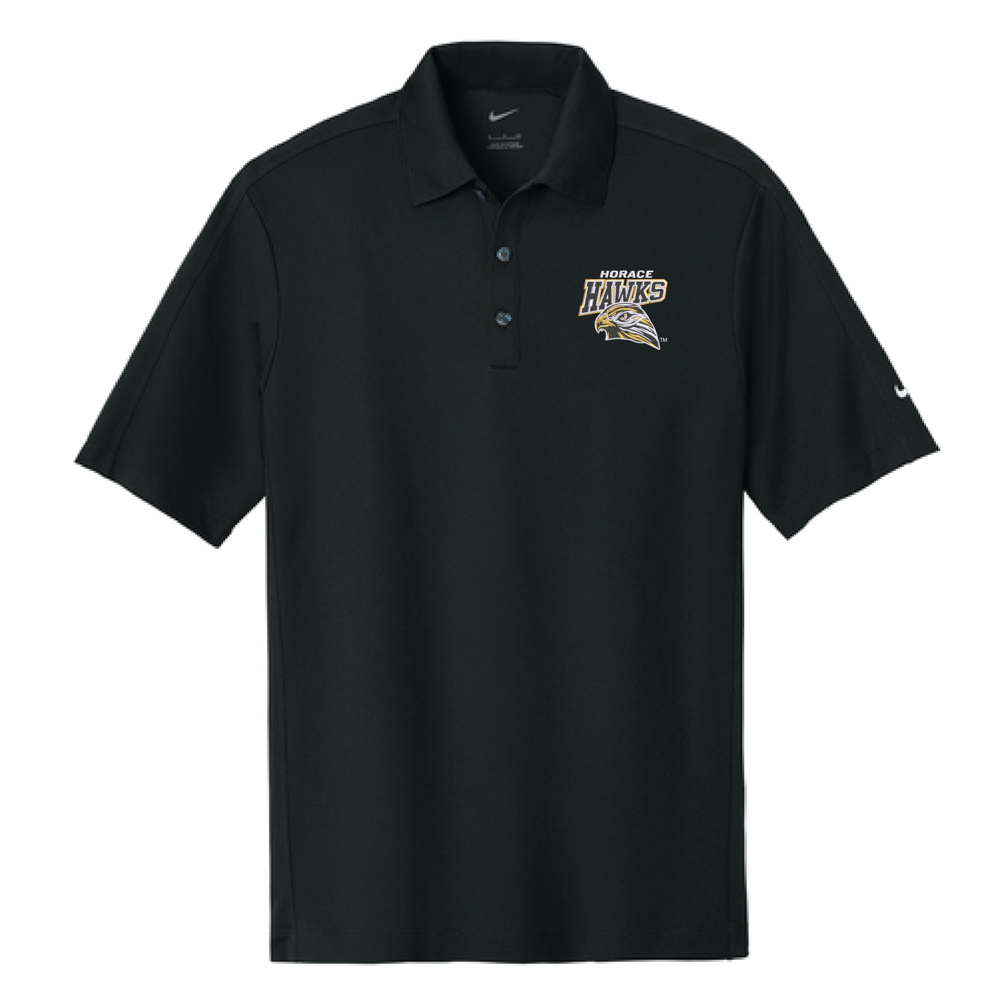 Hawks Black Nike Tech Sport Dri-FIT Polo (266998)