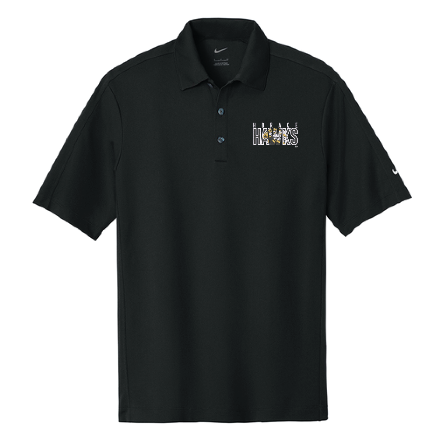 Hawks Black Nike Tech Sport Dri-FIT Polo (266998)