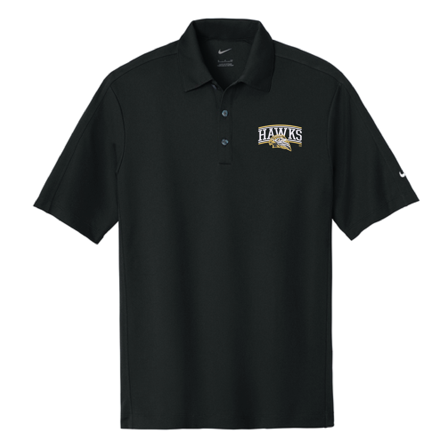Hawks Black Nike Tech Sport Dri-FIT Polo (266998)
