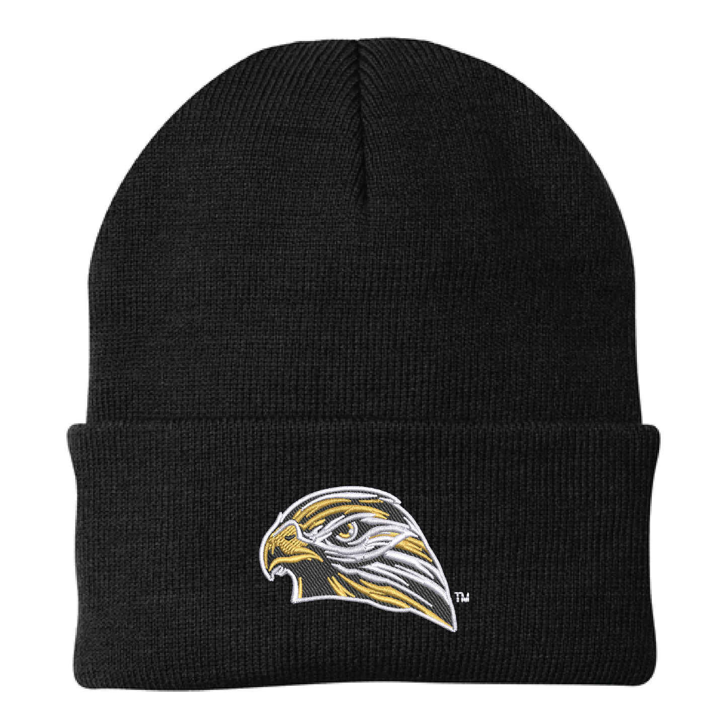 Hawks Black Port Authority® Knit Cap (CP90)