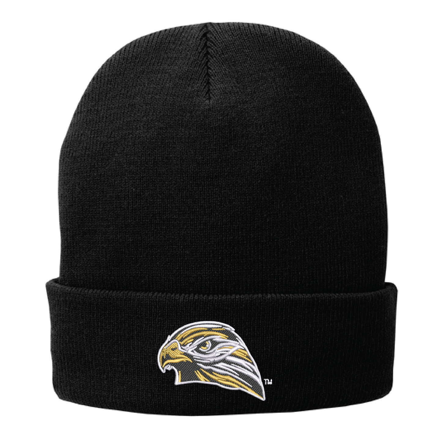 Hawks Black Port Authority® Fleece-Lined Knit Cap (CP90L)