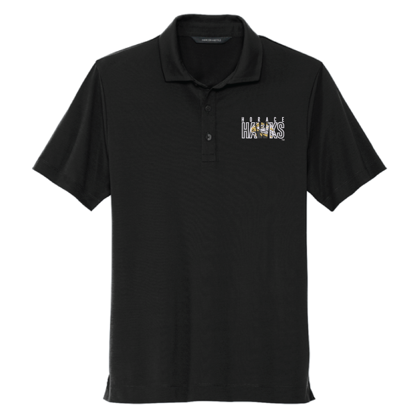 Hawks Black Mercer+Mettle® Stretch Jersey Polo (MM1014)