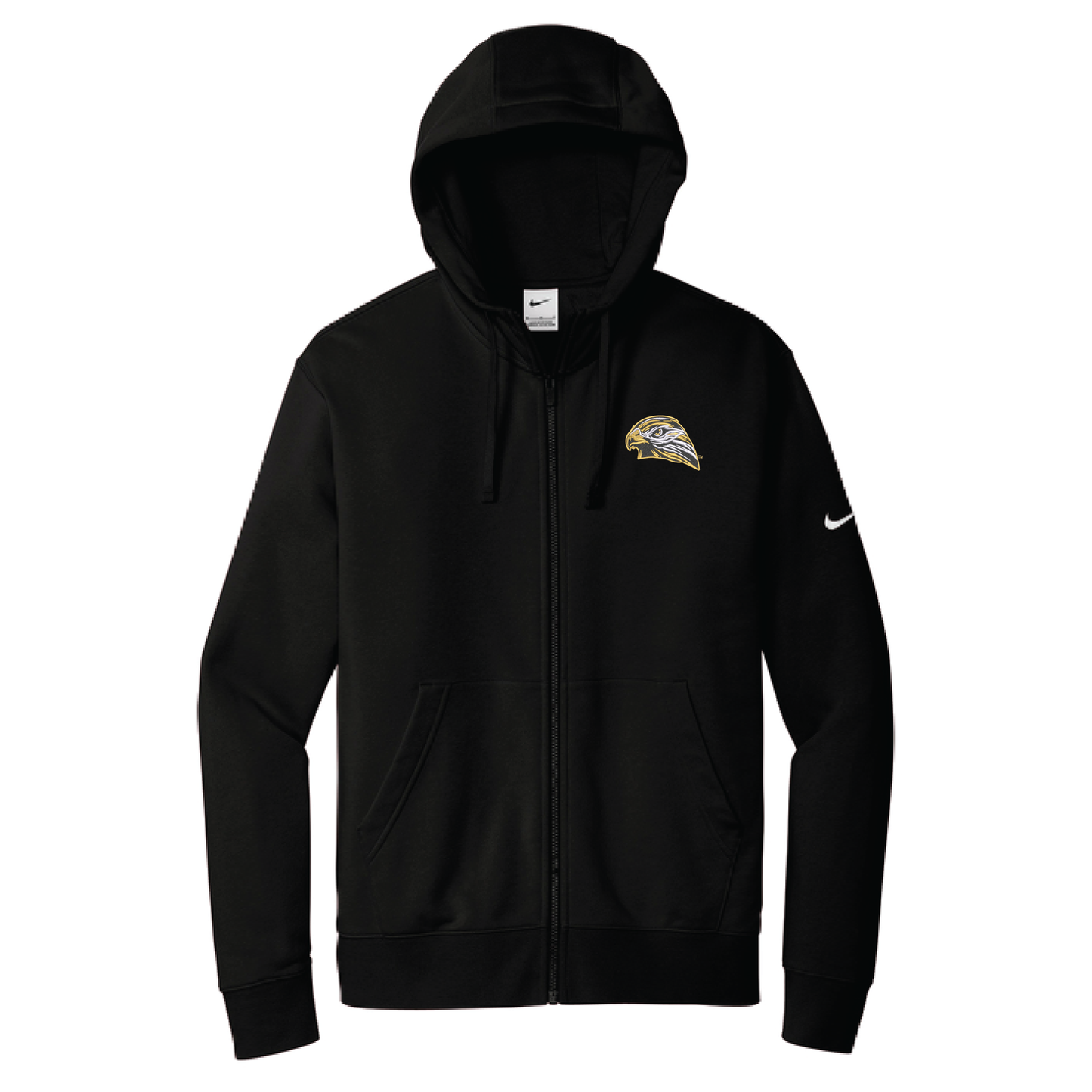 Hawks Nike Club Fleece Sleeve Swoosh Full-Zip Hoodie (NKDR1513)