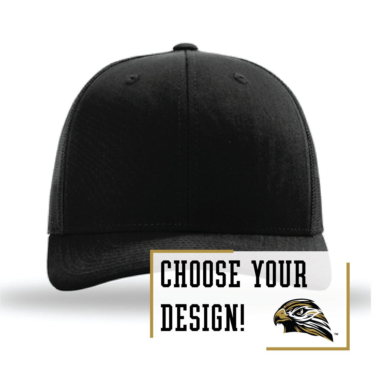 Hawks Black Richardson Trucker Cap (112)