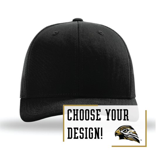 Hawks Black Richardson Trucker Cap (112)