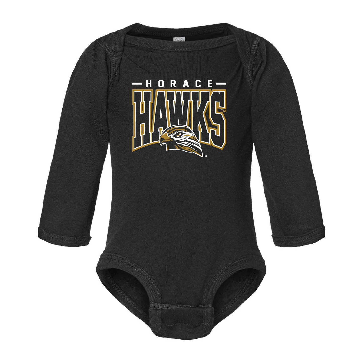 Hawks Rabbit Skins™ Infant Long Sleeve Jersey Bodysuit (4421)