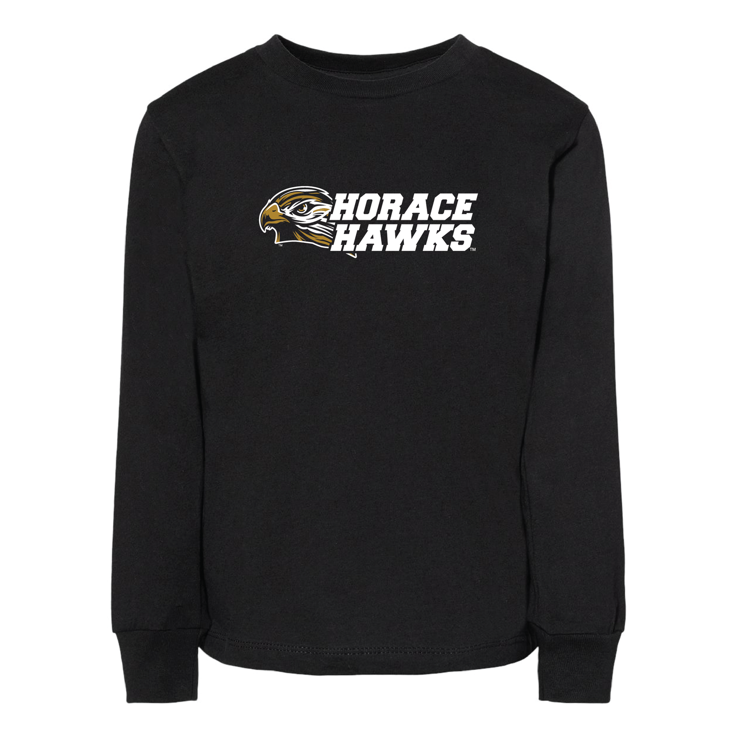 Hawks BELLA+CANVAS® Toddler Long Sleeve Tee (3501T)