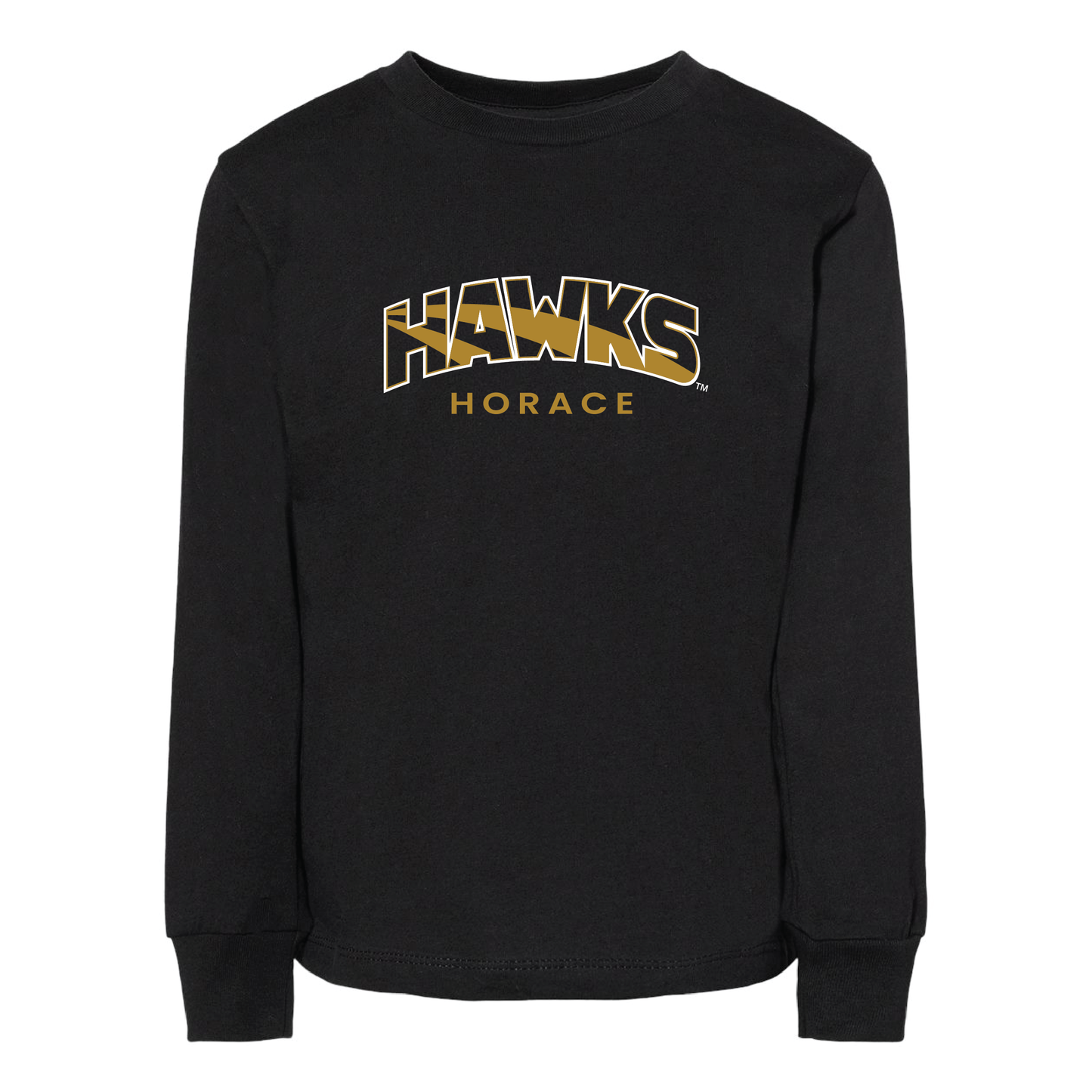 Hawks BELLA+CANVAS® Toddler Long Sleeve Tee (3501T)