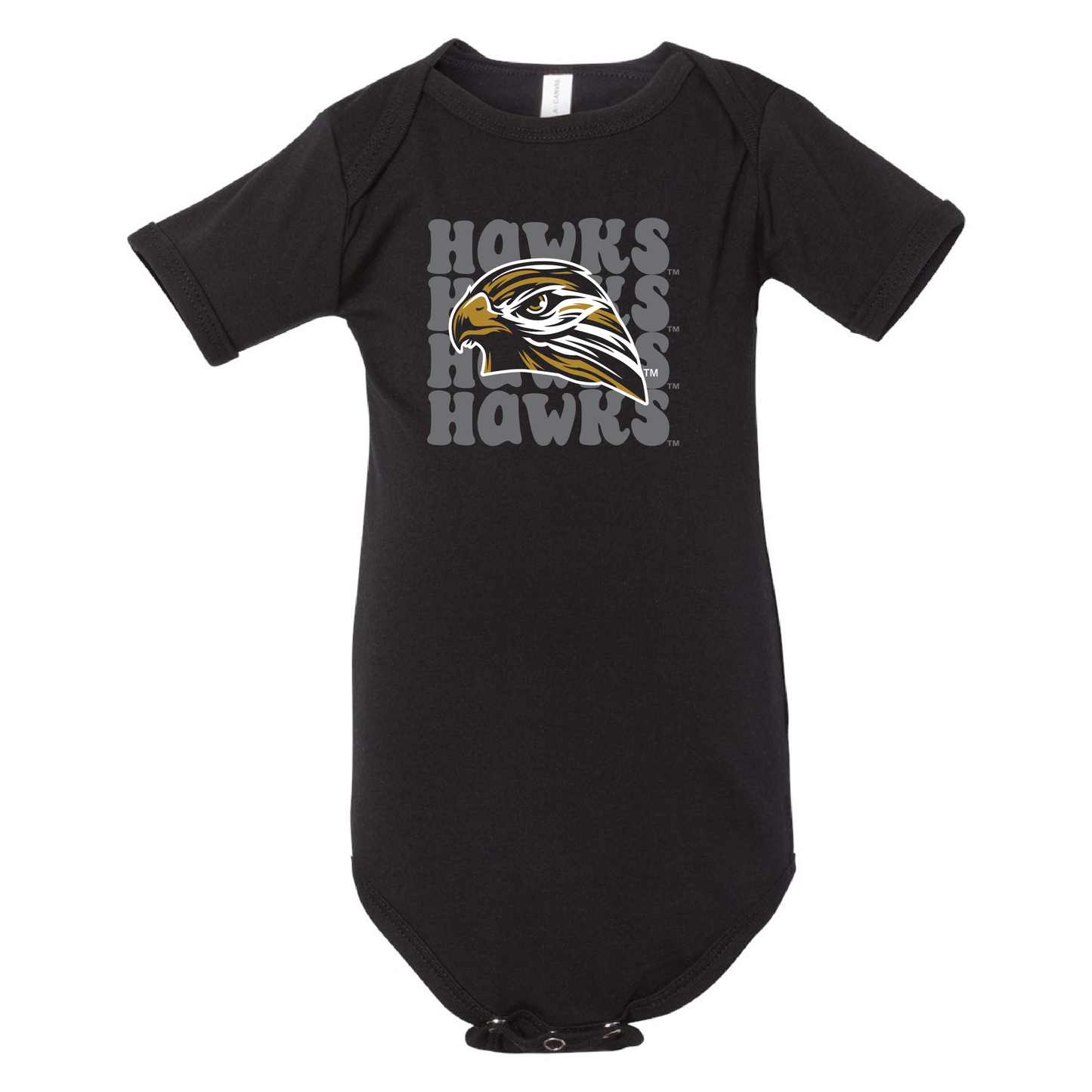 Hawks BELLA+CANVAS® Infant Jersey Short Sleeve One Piece (100b)