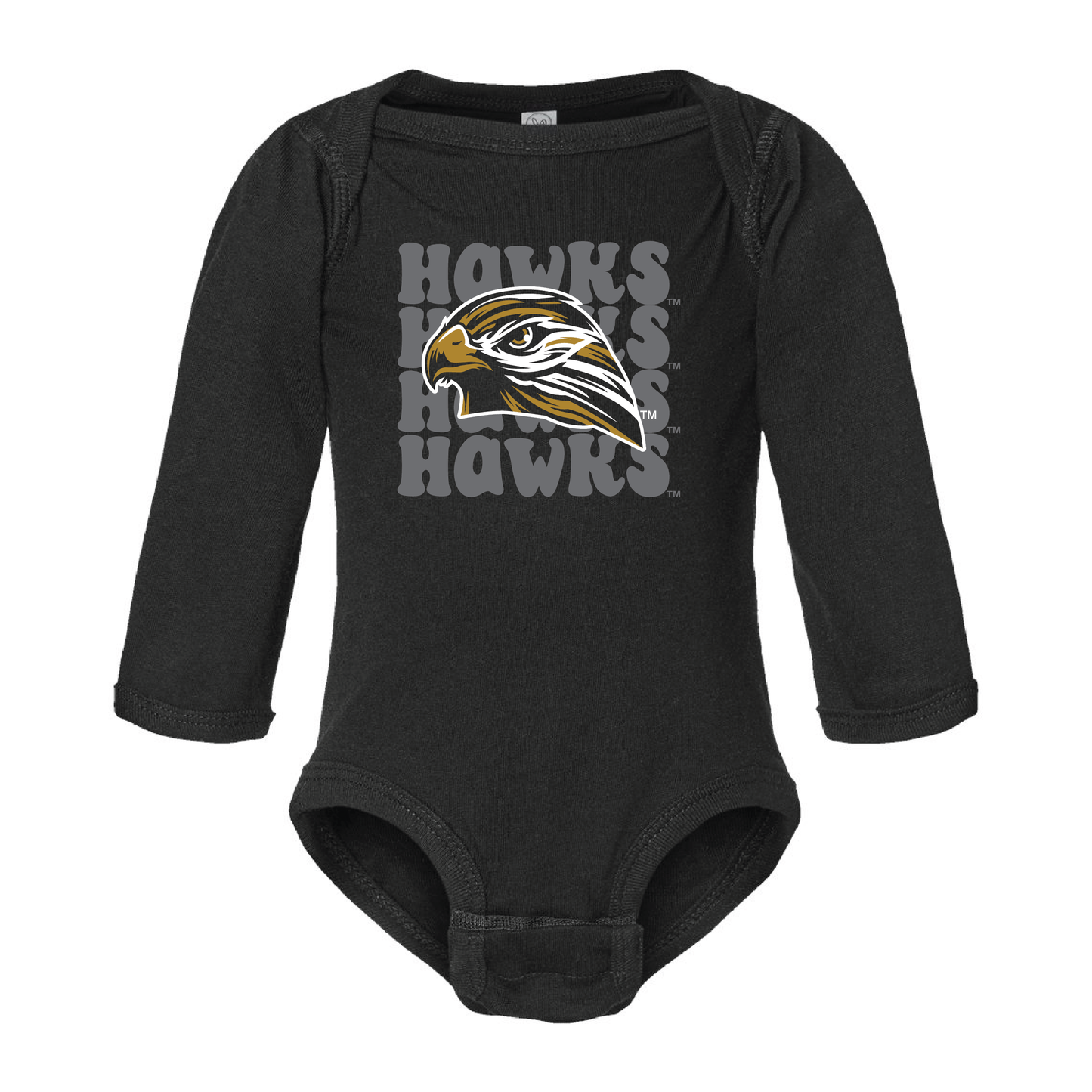 Hawks Rabbit Skins™ Infant Long Sleeve Jersey Bodysuit (4421)