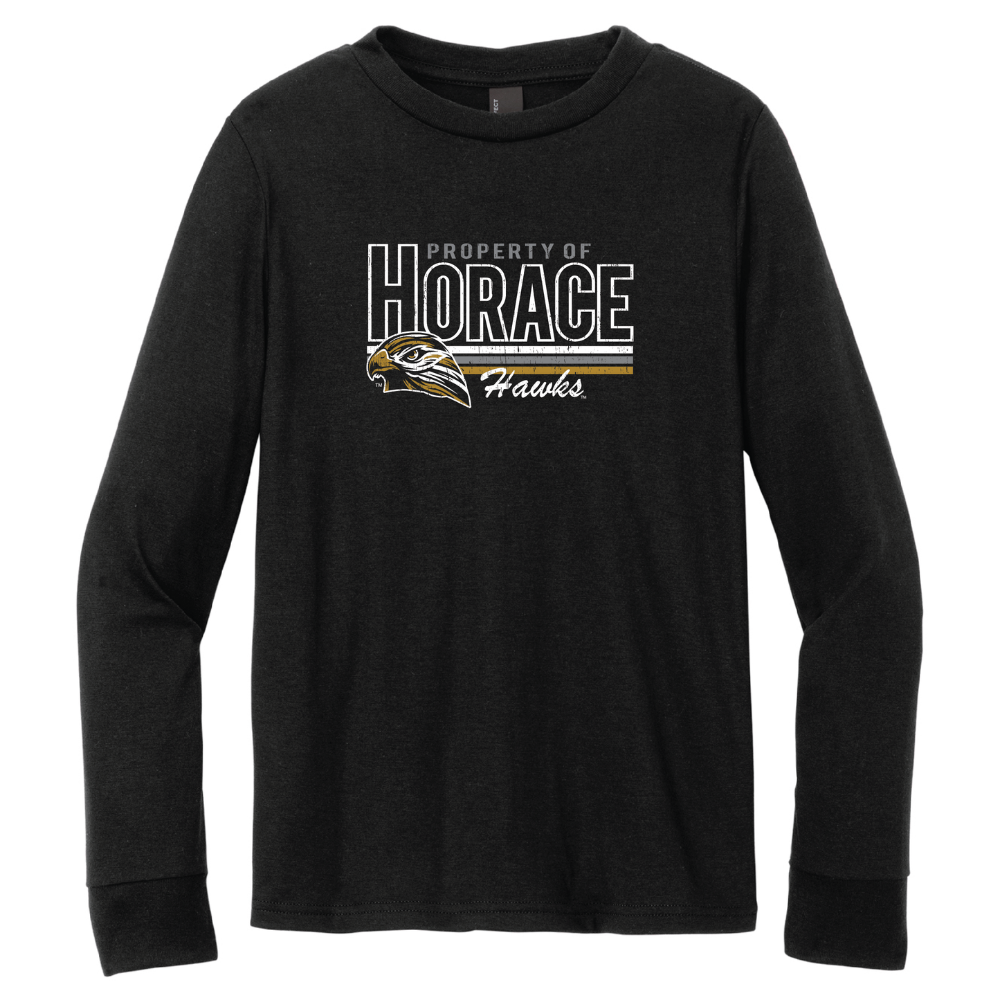 Hawks District® Youth Perfect Tri® Long Sleeve Tee (DT132Y)