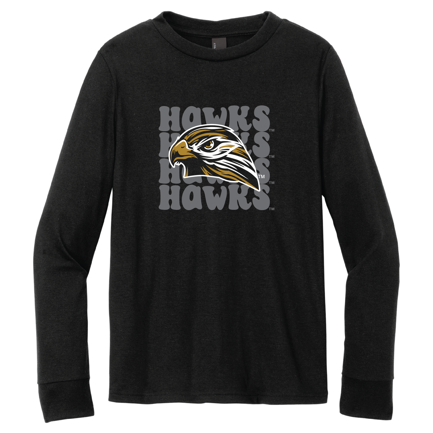 Hawks District® Youth Perfect Tri® Long Sleeve Tee (DT132Y)