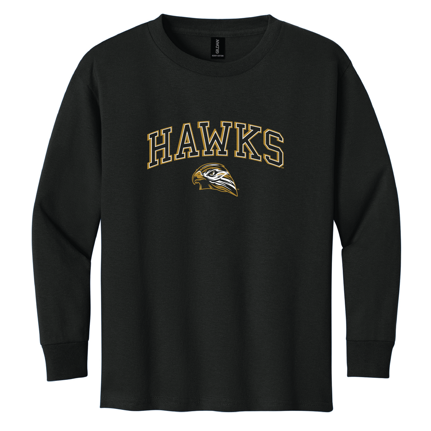Hawks Gildan® Youth 100% Cotton Long Sleeve T-Shirt (5400b)