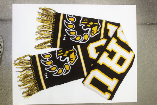 Bruins Knit-in Scarf w/fringe