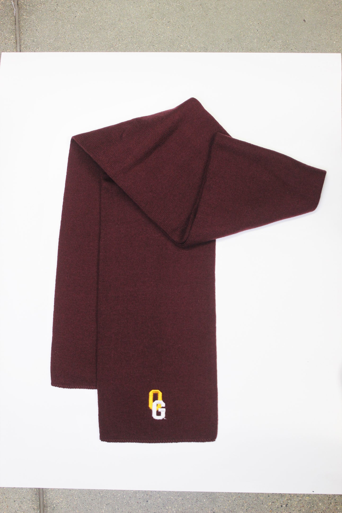 Grover Maroon Scarf