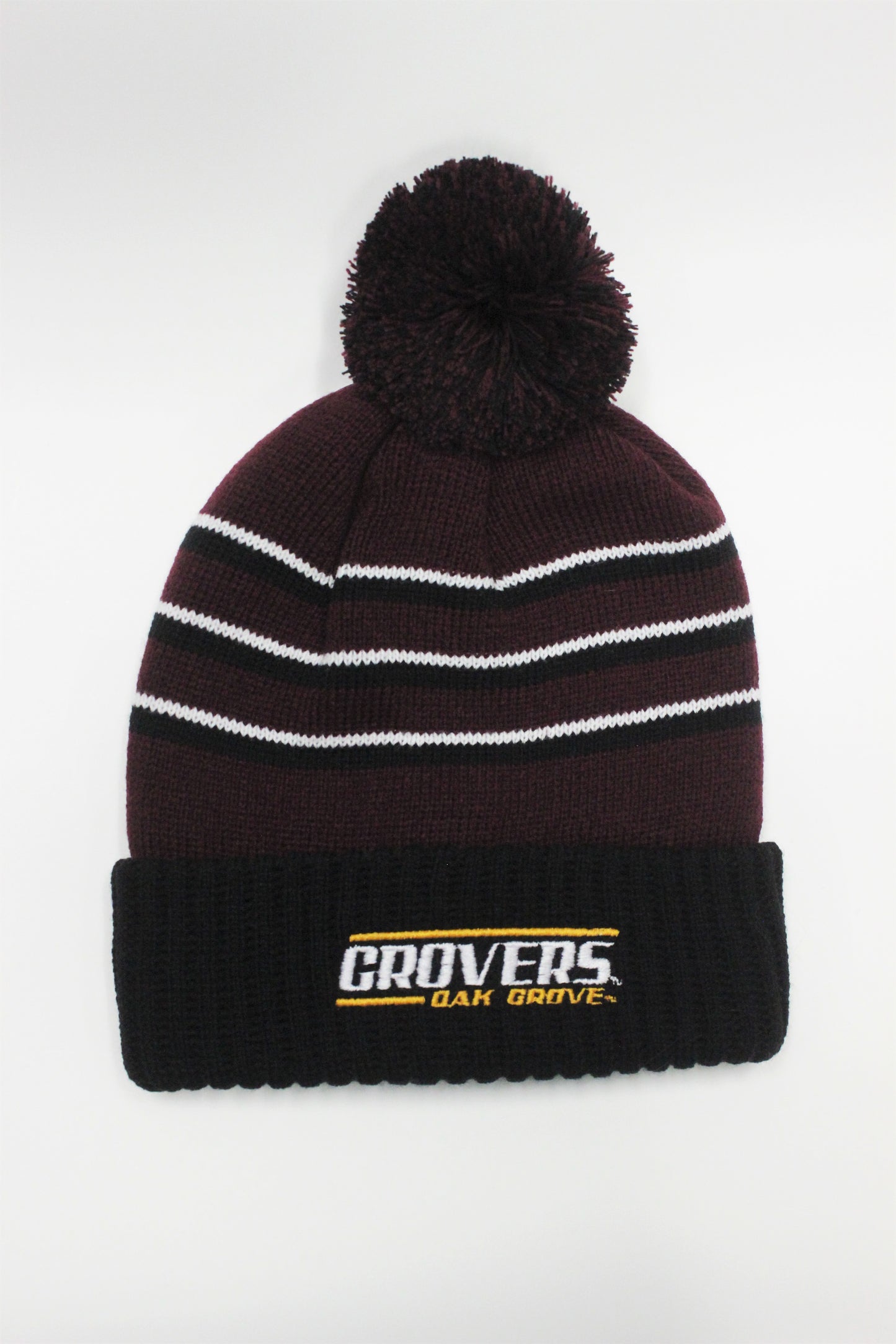 Grovers Mar/Blk/Wht Pom Beanie