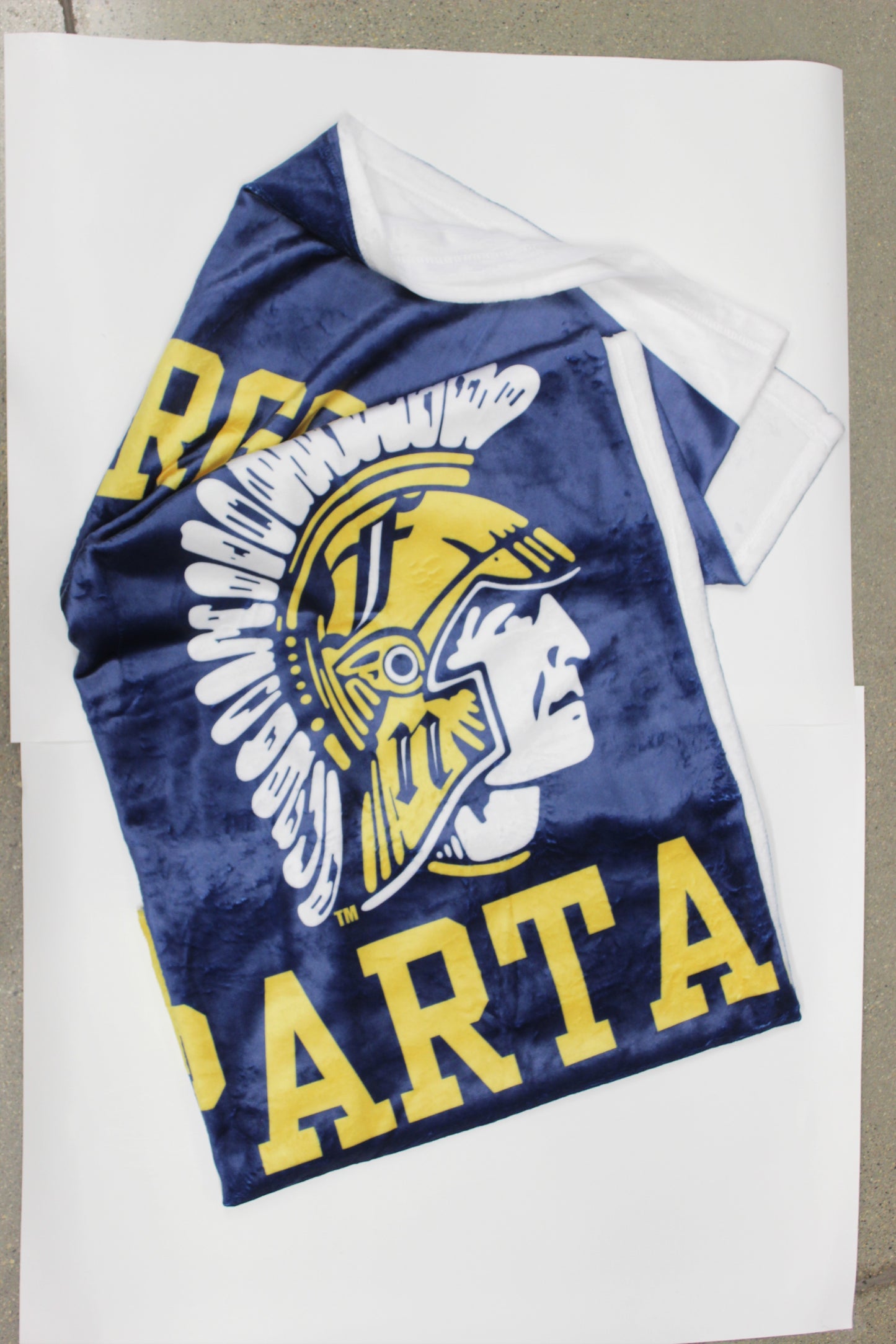 Spartan Microfleece Throw Blanket