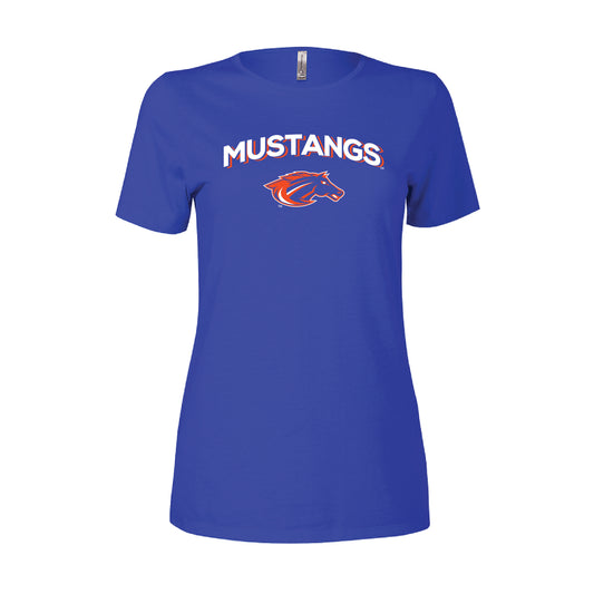 MUSTANGS WMNS CVC S/S TEE 0724