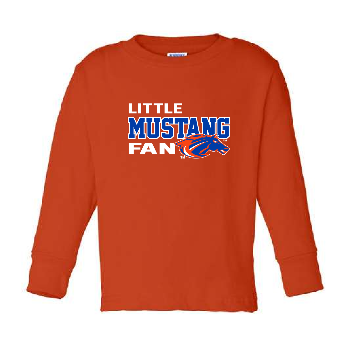 Mustangs Little Orange Toddler RS L/S Jersey T-shirt 1123