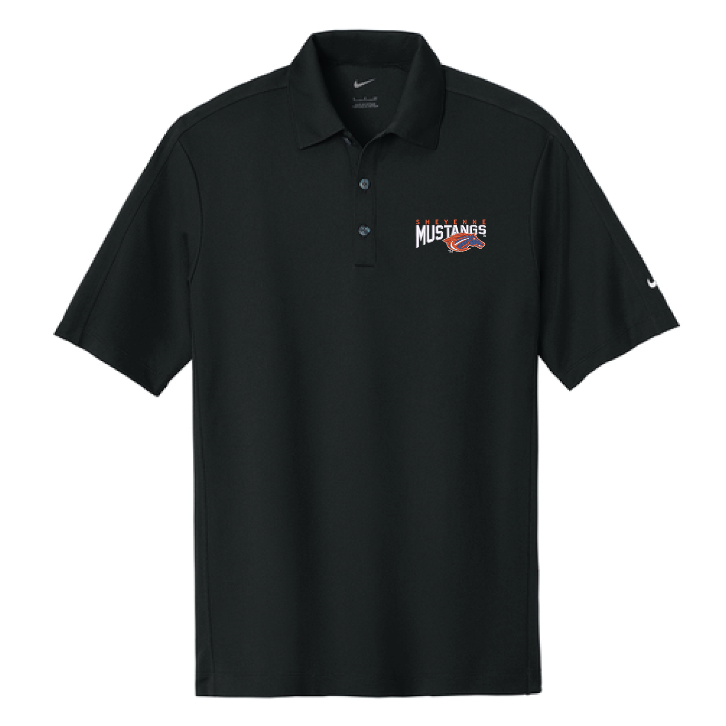 Mustangs Black Nike Tech Sport Dri-FIT Polo (266998)