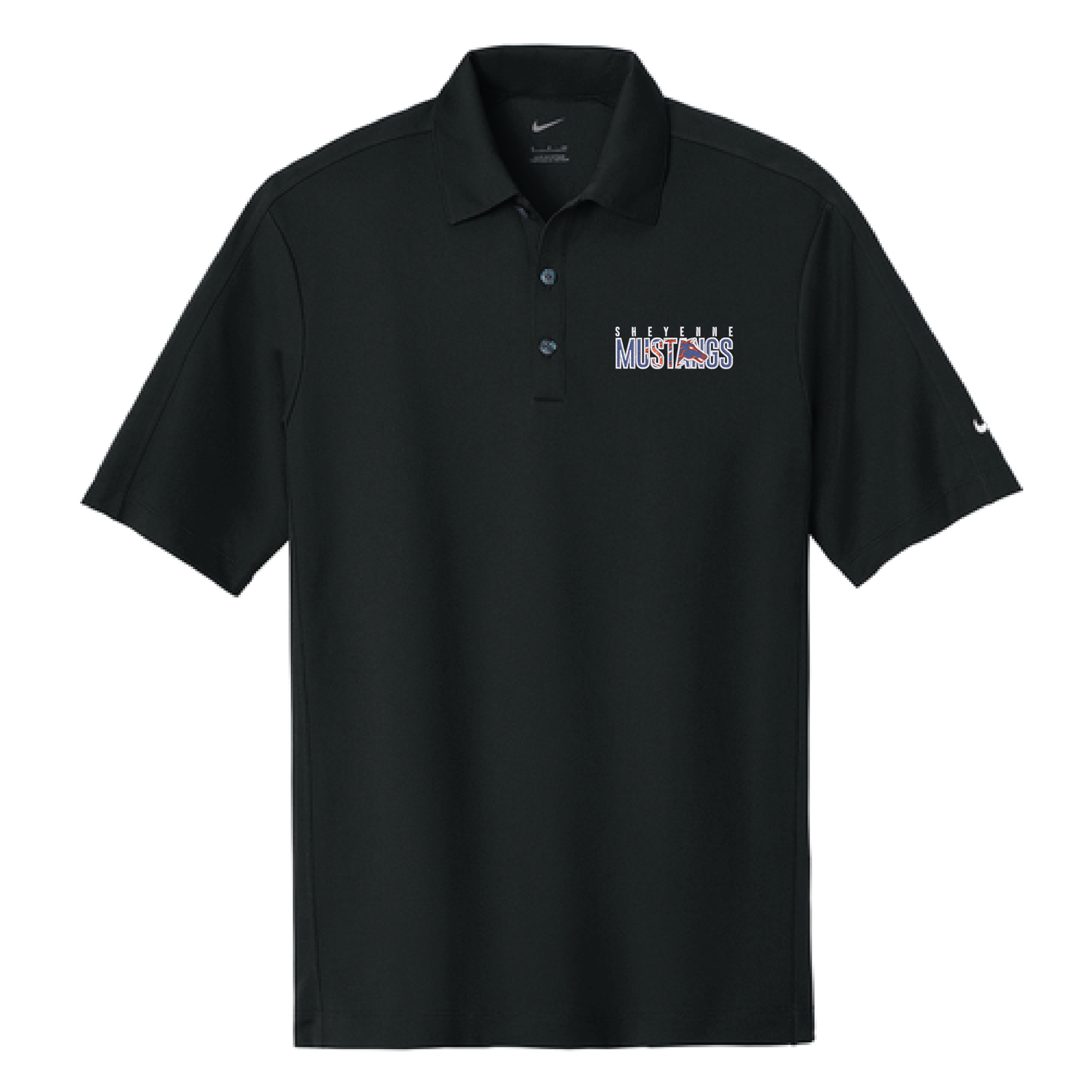 Mustangs Black Nike Tech Sport Dri-FIT Polo (266998)