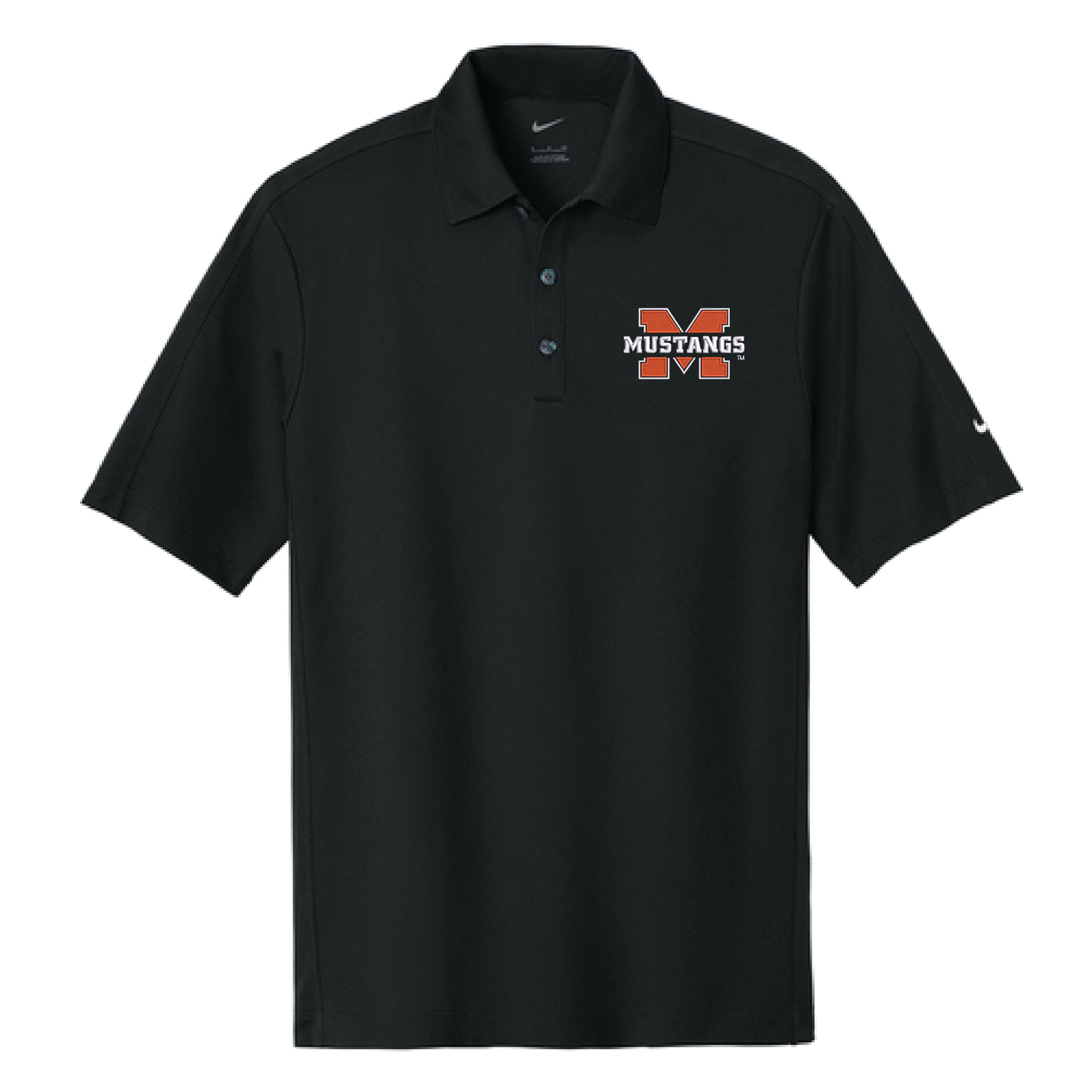 Mustangs Black Nike Tech Sport Dri-FIT Polo (266998)