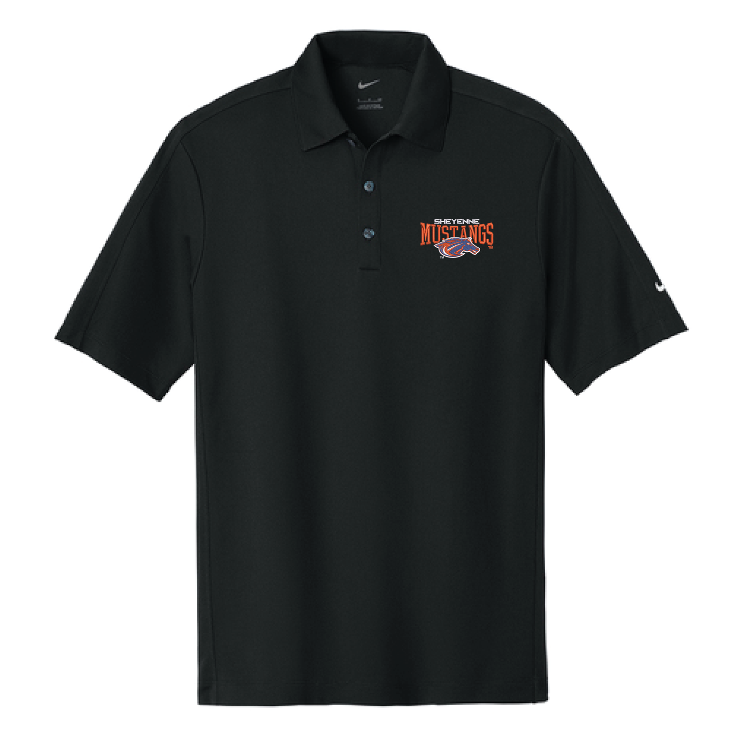Mustangs Black Nike Tech Sport Dri-FIT Polo (266998)