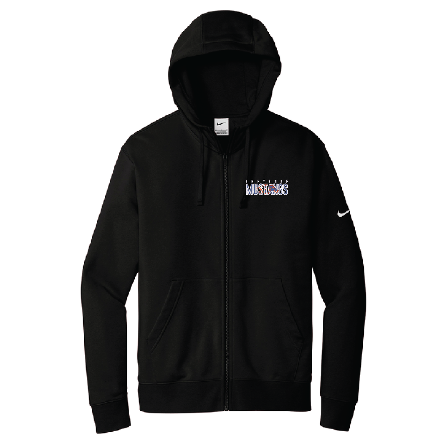 Mustangs Nike Club Fleece Sleeve Swoosh Full-Zip Hoodie (NKDR1513)