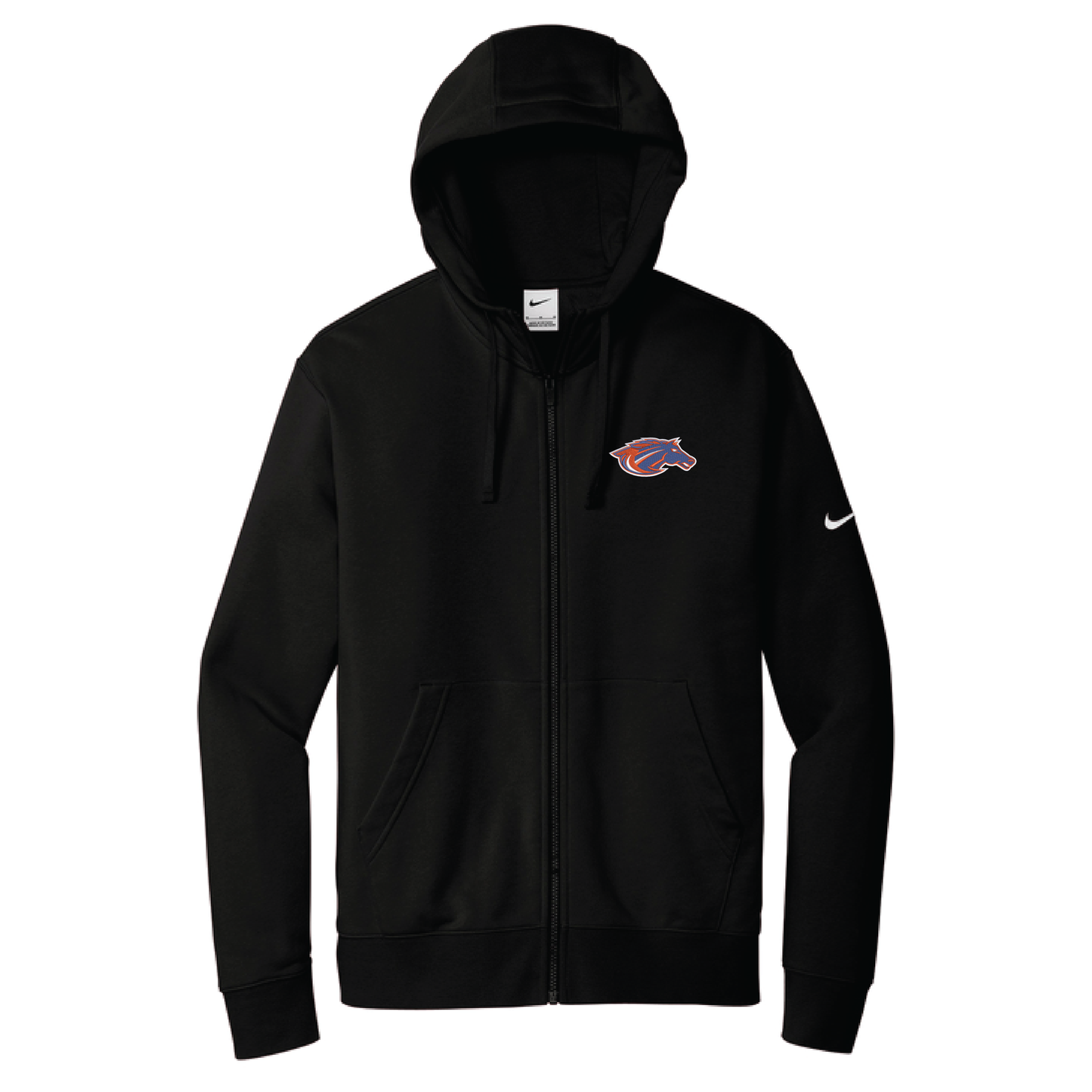 Mustangs Nike Club Fleece Sleeve Swoosh Full-Zip Hoodie (NKDR1513)
