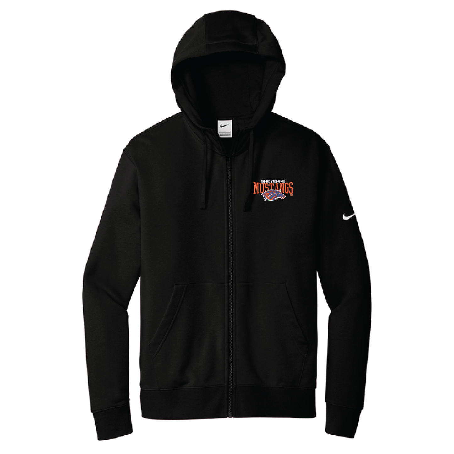 Mustangs Nike Club Fleece Sleeve Swoosh Full-Zip Hoodie (NKDR1513)