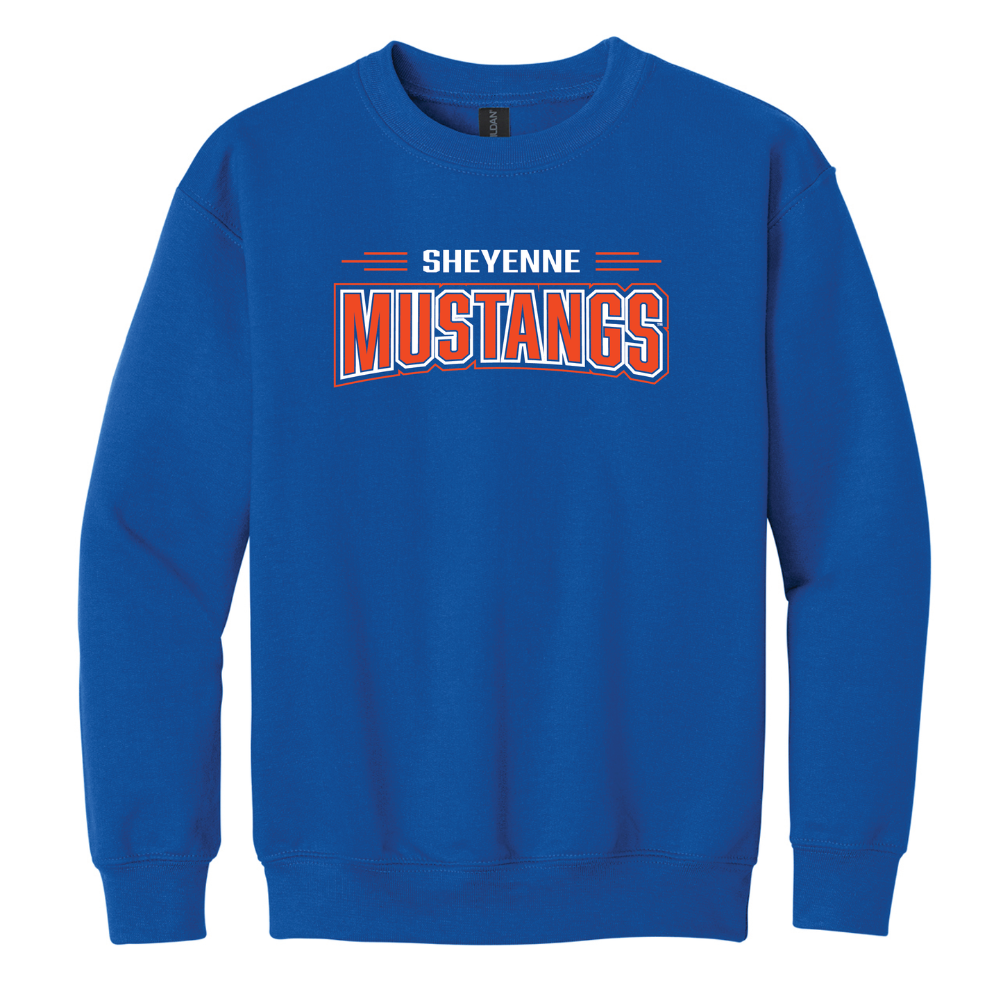 Mustang Gildan® Youth Heavy Blend™ Crewneck Sweatshirt (18000B)
