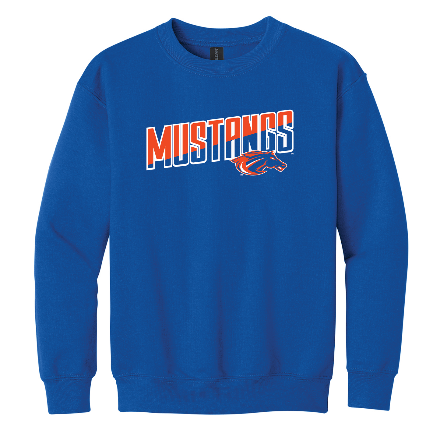 Mustang Gildan® Youth Heavy Blend™ Crewneck Sweatshirt (18000B)