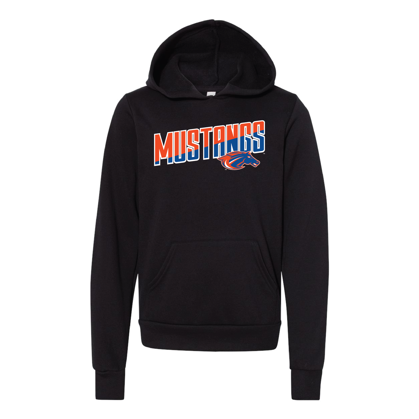 Mustangs BELLA+CANVAS® Youth Sponge Fleece Hoodie (3719Y)
