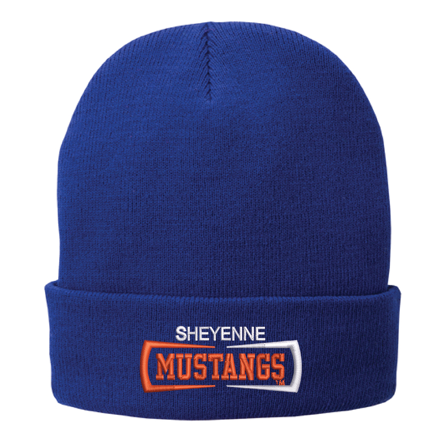 Mustangs Athletic Royal Port Authority® Fleece-Lined Knit Cap (CP90L)