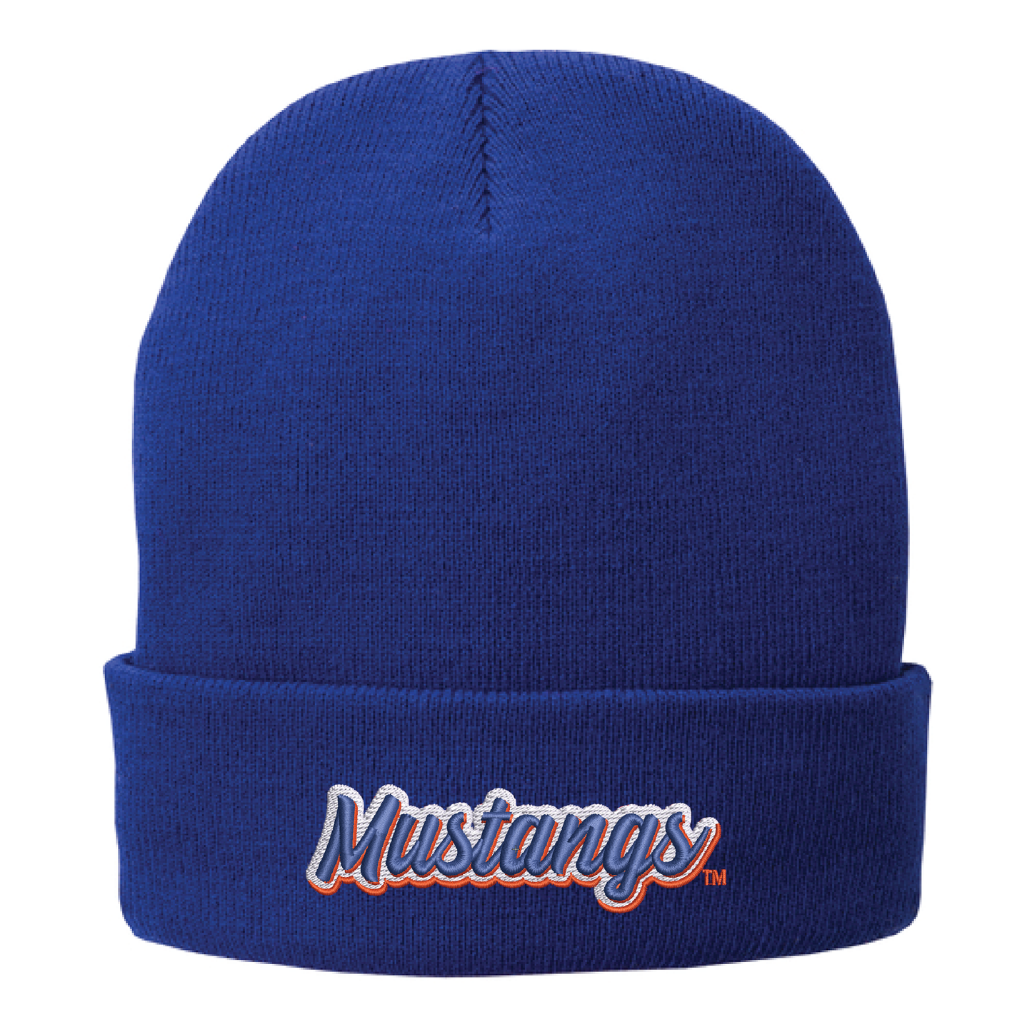 Mustangs Athletic Royal Port Authority® Fleece-Lined Knit Cap (CP90L)